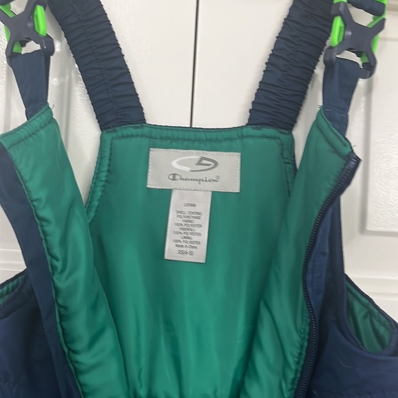 ChampionKid’s Sleeveless Snow Bib Navy Blue Size XS(4-5) - Picture 7 of 13